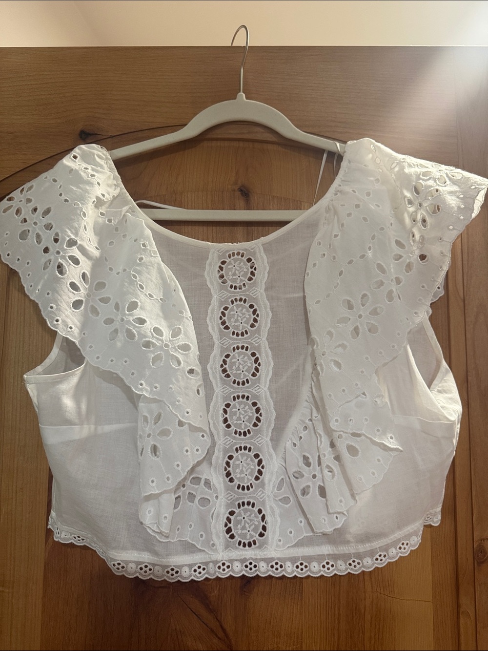 Zara lace up top